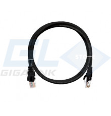 Nikomax Коммутационный шнур U/UTP 4 пары, Кат.5е (Класс D), 100МГц, 2хRJ45/8P8C, T568B, заливной, NMC-PC4UD55B-001-BK