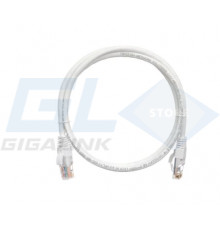 Nikomax Коммутационный шнур U/UTP 4 пары, Кат.5е (Класс D), 100МГц, 2хRJ45/8P8C, T568B, заливной, NMC-PC4UD55B-001-WT