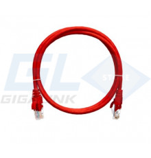 Nikomax Коммутационный шнур U/UTP 4 пары, Кат.5е (Класс D), 100МГц, 2хRJ45/8P8C, T568B, заливной, NMC-PC4UD55B-001-RD