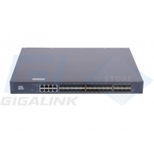 Gigalink Управляемый коммутатор L3 уровня 3, 24 порта 100/1000BaseX SFP, 8 портов 10/100/1000BaseT GL-SW-G301-40F