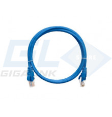 Nikomax Коммутационный шнур U/UTP 4 пары, Кат.5е (Класс D), 100МГц, 2хRJ45/8P8C, T568B, заливной, NMC-PC4UD55B-001-C-BL
