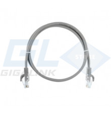 Nikomax Коммутационный шнур U/UTP 4 пары, Кат.5е (Класс D), 100МГц, 2хRJ45/8P8C, T568B, заливной, NMC-PC4UD55B-ES-010-C-GY
