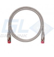 Nikomax Коммутационный шнур S/FTP 4 пары, Кат.6a (Класс Ea), 500МГц, 2хRJ45/8P8C, T568B, заливной, NMC-PC4SA55B-001-GY