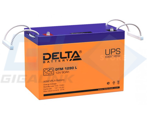 Gigalink Аккумуляторная батарея Delta DTM 1290 L (12V / 90Ah), DTM1290L