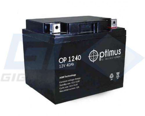 Gigalink Аккумуляторная батарея Optimus OP 1240 (12V / 40Ah), OP1240