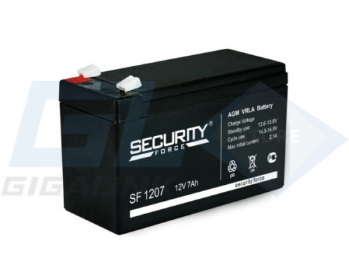 Gigalink Аккумуляторная батарея Security Force SF 1207 (12V / 7Ah), SF1207