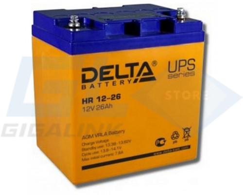 Gigalink Аккумуляторная батарея Delta HR 12-2612V / 26), HR12-26