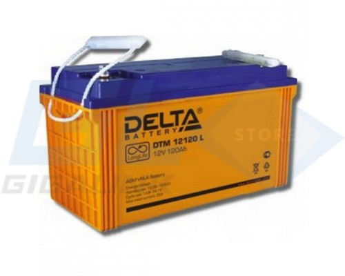 Gigalink Аккумуляторная батарея Delta DTM 12120 L (12V / 120Ah), DTM12120L