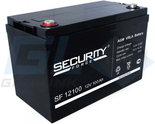 Gigalink Аккумуляторная батарея Security Force SF 12100 (12V / 100Ah), SF12100