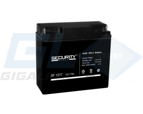 Gigalink Аккумуляторная батарея Security Force SF 1217 (12V / 17Ah), SF1217