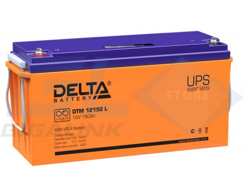 Gigalink Аккумуляторная батарея Delta DTM 12150 L (12V / 150Ah), DTM12150L