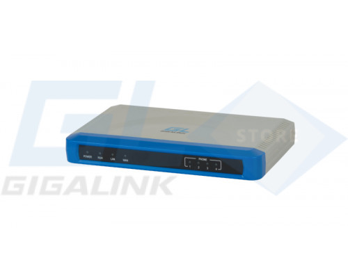 Gigalink Шлюз SIP VoIP, 4хFXS, 1xWAN, 1xLAN, встроенный роутер NAT GL-VP-6204