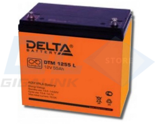 Gigalink Аккумуляторная батарея Delta DTM 1255 L (12V / 55Ah), DTM1255L