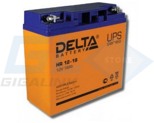 Gigalink Аккумуляторная батарея Delta HR 12-18 (12V / 18Ah), HR12-18