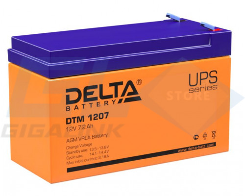 Gigalink Аккумуляторная батарея Delta DTM 1207 (12V / 7Ah), DTM1207