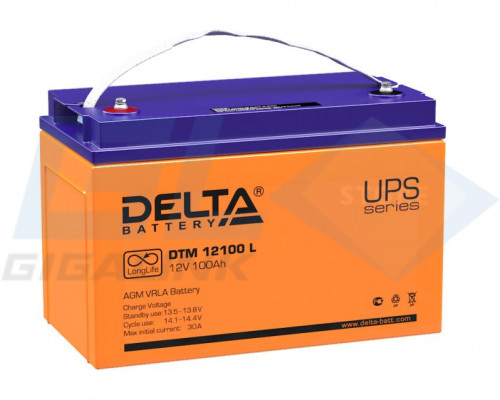 Gigalink Аккумуляторная батарея Delta DTM 12100 L (12V / 100Ah), DTM12100L