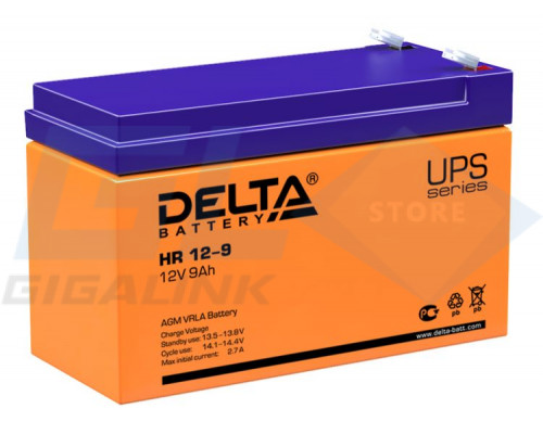 Gigalink Аккумуляторная батарея Delta HR 12-9 (12V / 9Ah), HR12-9